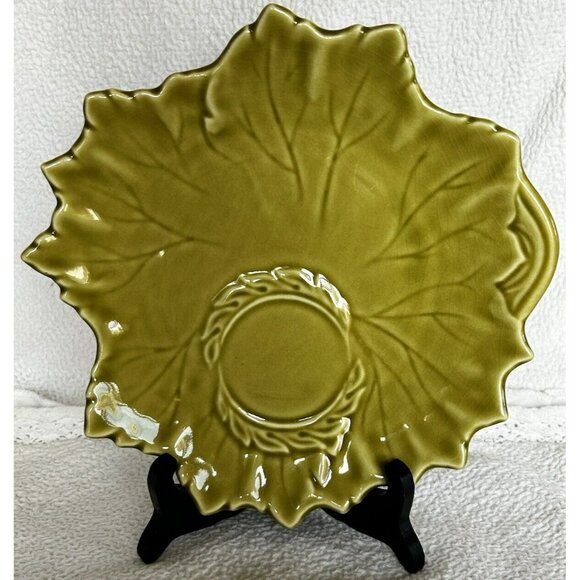 Woodfield Plates By Stubenville Set Of 3 Vintage Leaf Shaped Russell Wright 1941 - Picture 9 of 11
